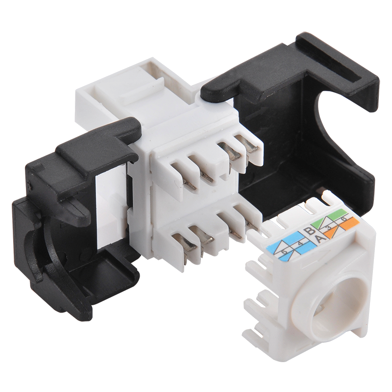 CAT6 keystone RJ45 UTP 180° toolless