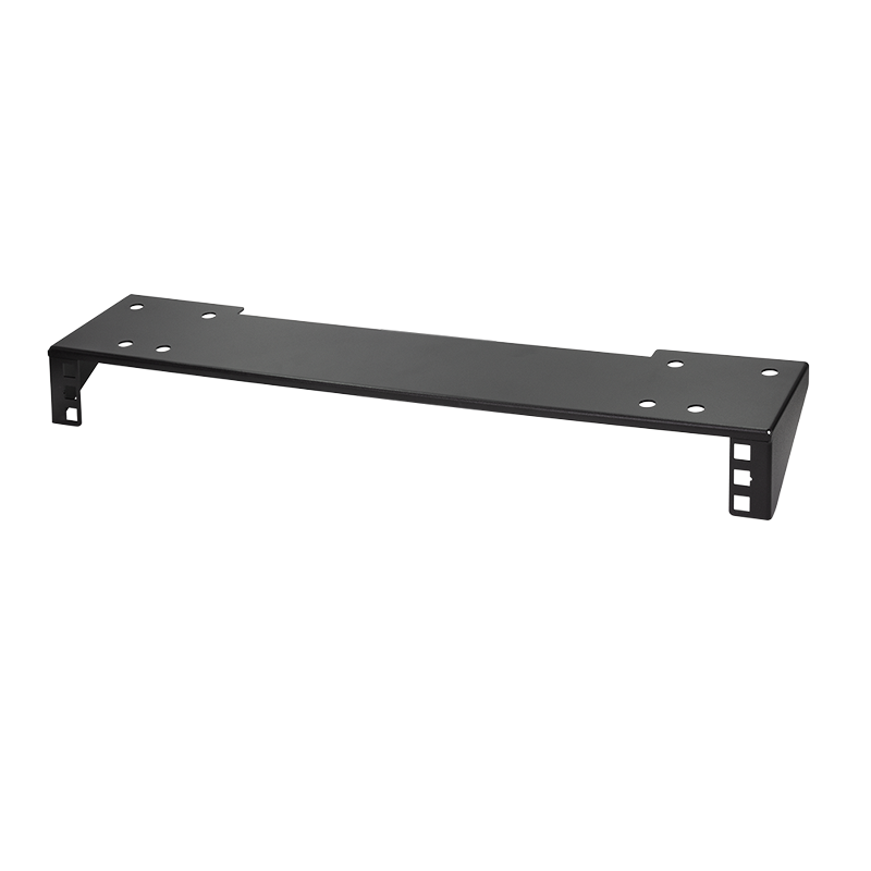 19" verticale muurbeugel 1U zwart