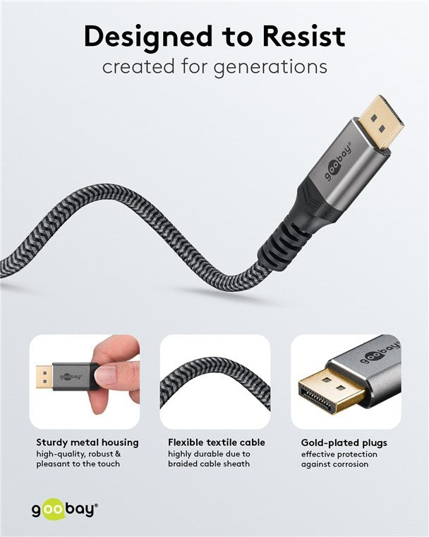 DisplayPort™ Kabel, 8K @ 60 Hz 5M