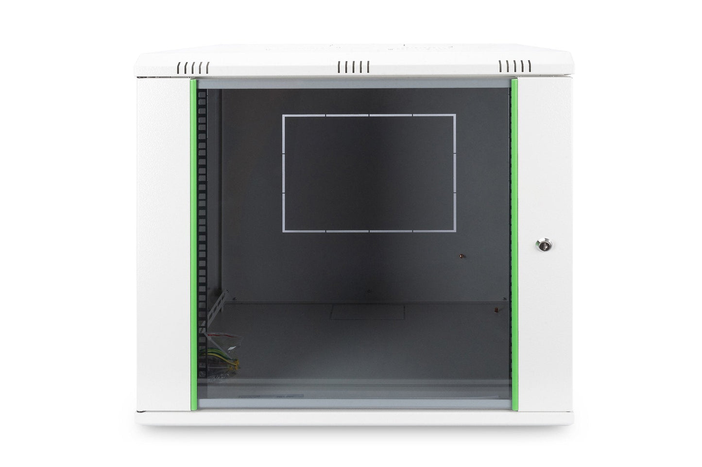 12U wandkast, Dynamic 600x450x611 mm, kleur grijs (RAL 7035)