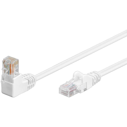 Cat5e 5 meter Wit UTP-kabel 1 x haaks
