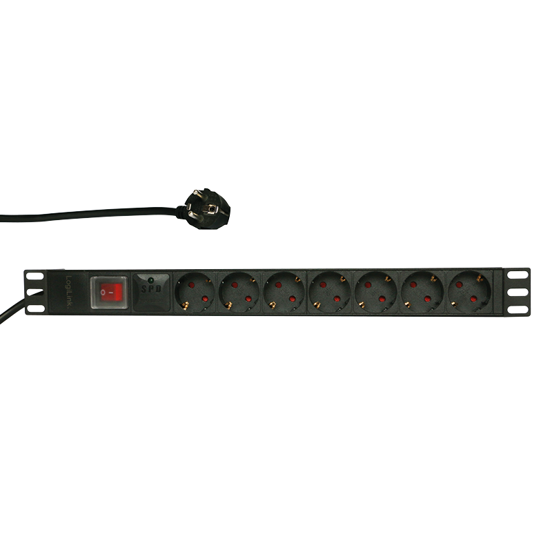 7 voudige SPD stekkerdoos voor 19 inch serverkasten