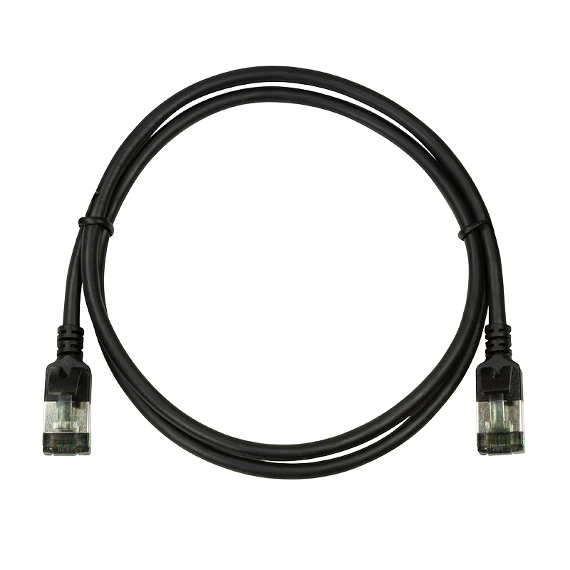 CAT6a U/FTP Ultraflex, 100% koper, zwart, 3M