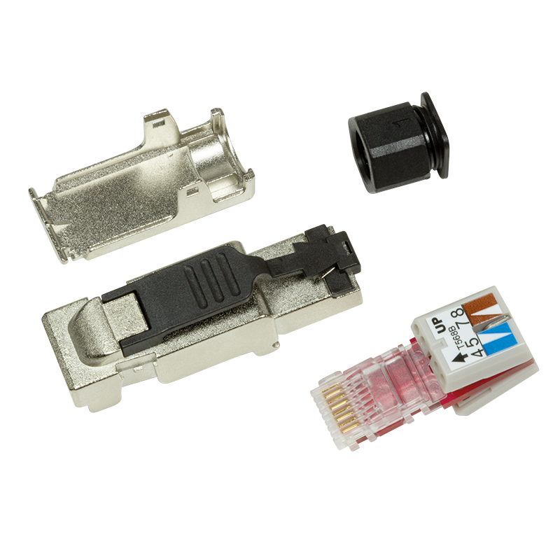 CAT6a Toolless RJ45 Connector - STP voor soepele en stugge kabel