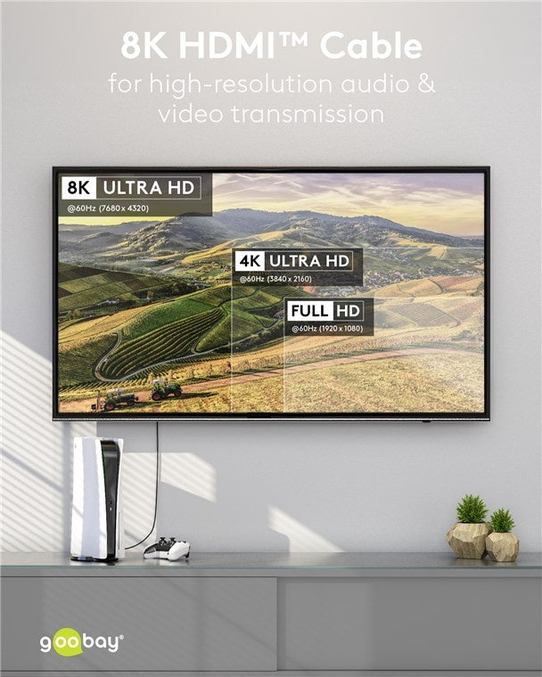 Ultra High-Speed HDMI™-Kabel 8K 60Hz 1M
