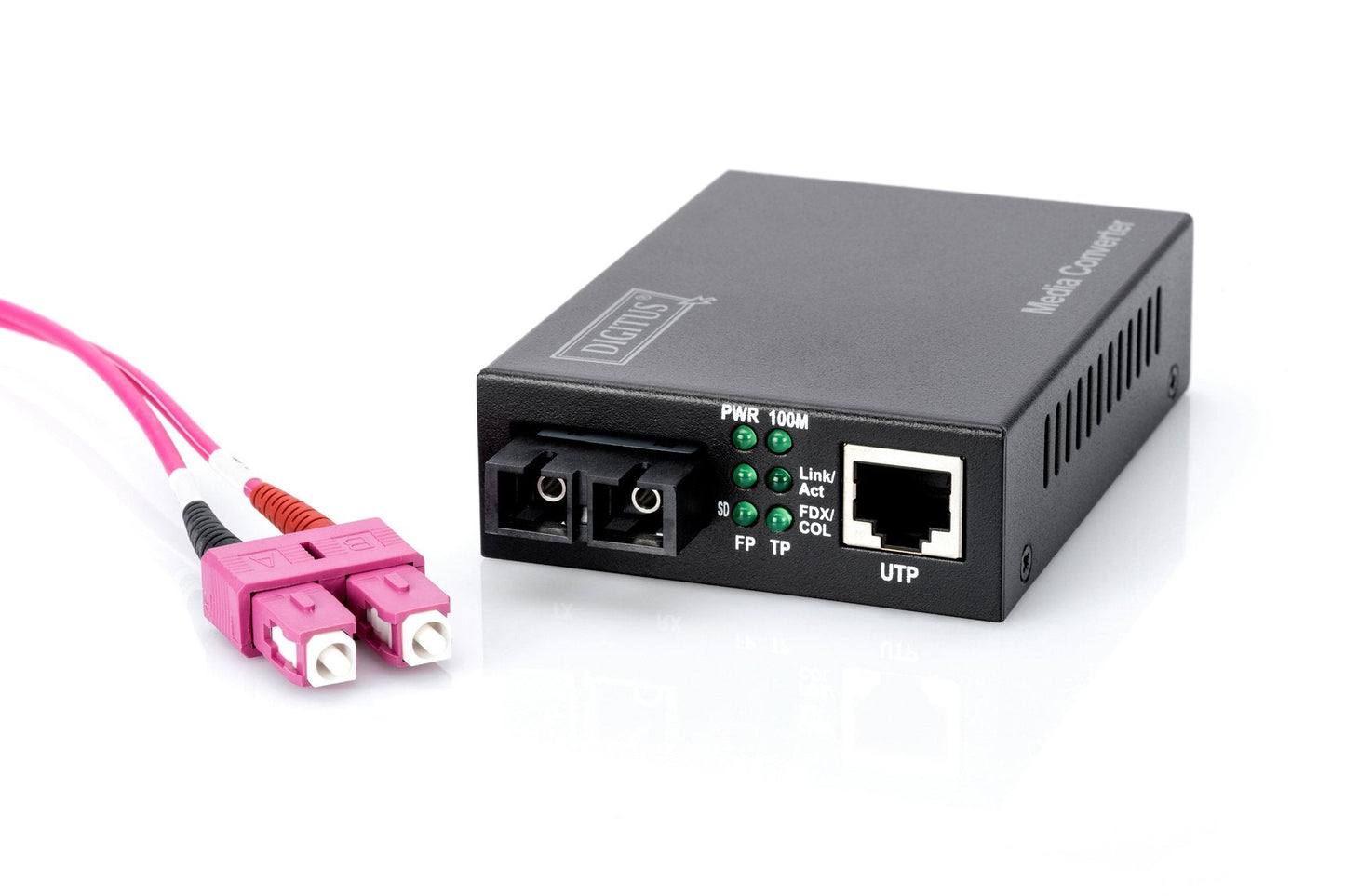 Fast Ethernet Mediaconverter, RJ45 / SC