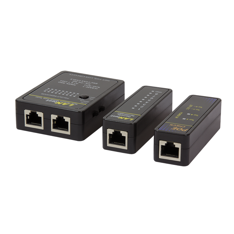 Kabeltester RJ11, RJ12, RJ45, BNC en PoE