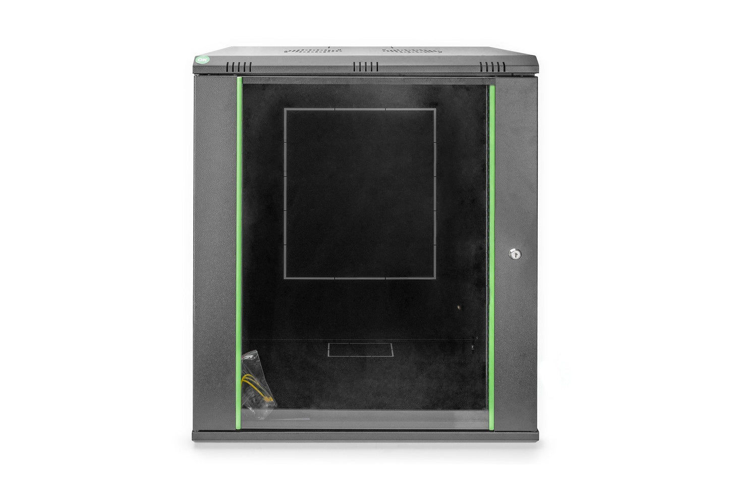 16U wandkast, Dynamic 600x450x789 mm, kleur zwart (RAL 9005)