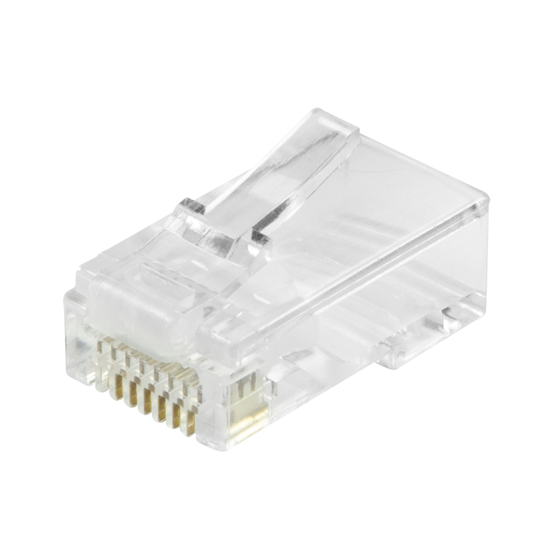 Doorsteek CAT6 Connector RJ45 - UTP 10 stuks voor soepele en stugge kabel