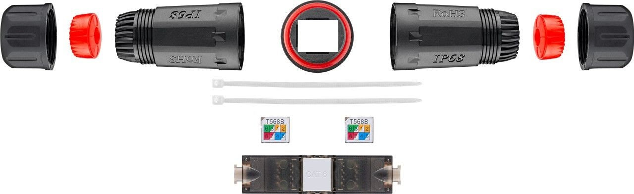 CAT6 UTP toolless outdoor koppelstuk