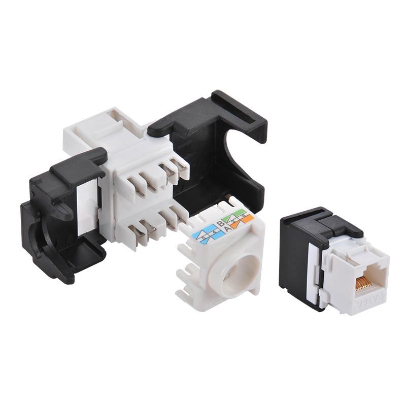 CAT6 keystone RJ45 UTP 180° toolless