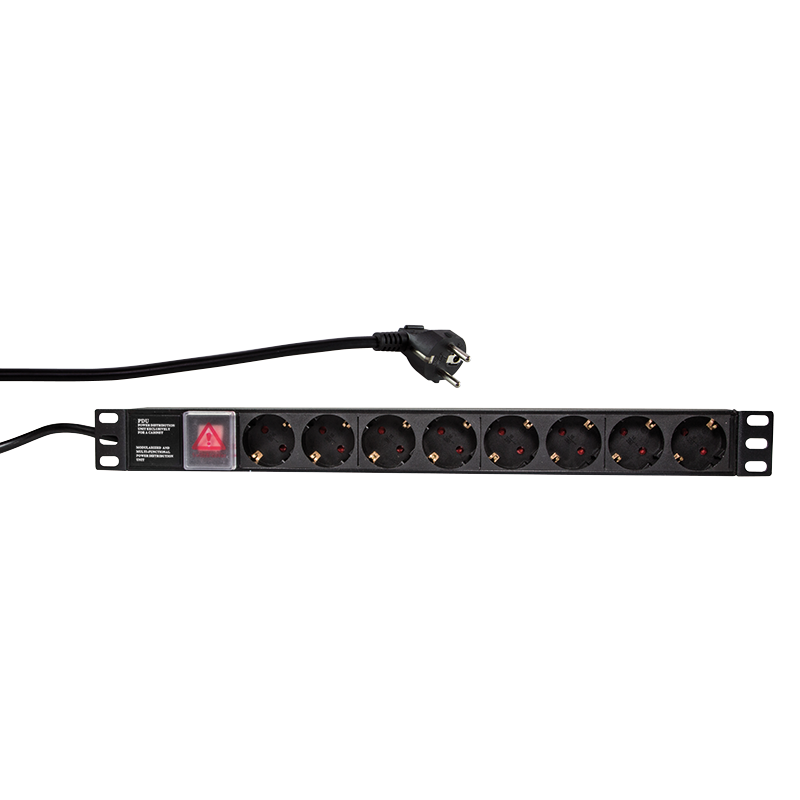 8 voudige stekkerdoos voor 19'' serverrack