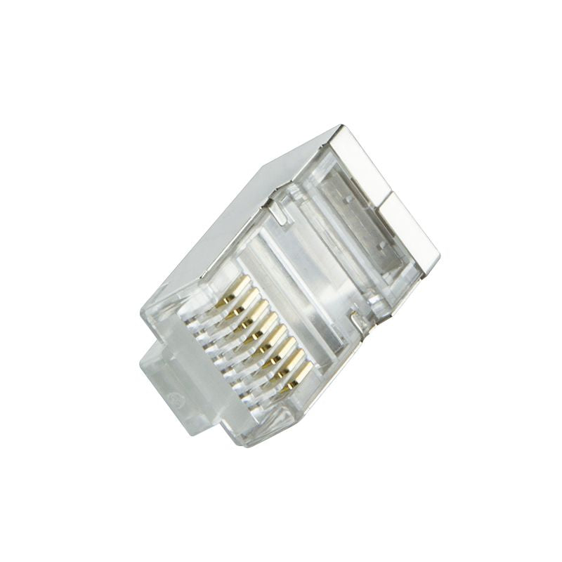 CAT6 Connector met tule RJ45 - STP 10 stuks voor soepele kabel
