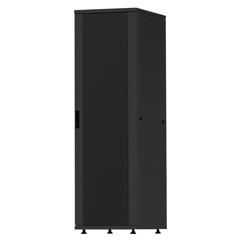42U serverkast met geperforeerde deuren 800x1000x2055mm (BxDxH) zwart