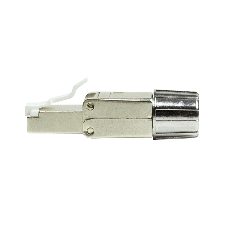 CAT8.1 Toolless Connector RJ45 - STP voor soepele en stugge kabel