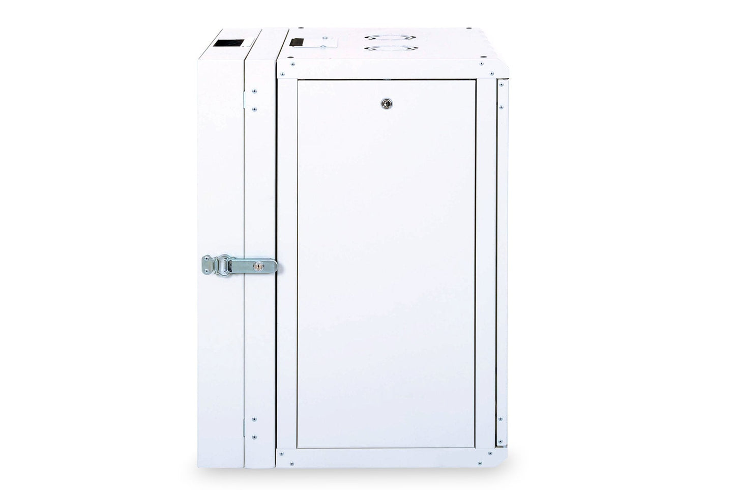 16U wandkast, Unique, 600x600x820 mm dubbel sectie, zwenkbaar, grijs (RAL 7035)