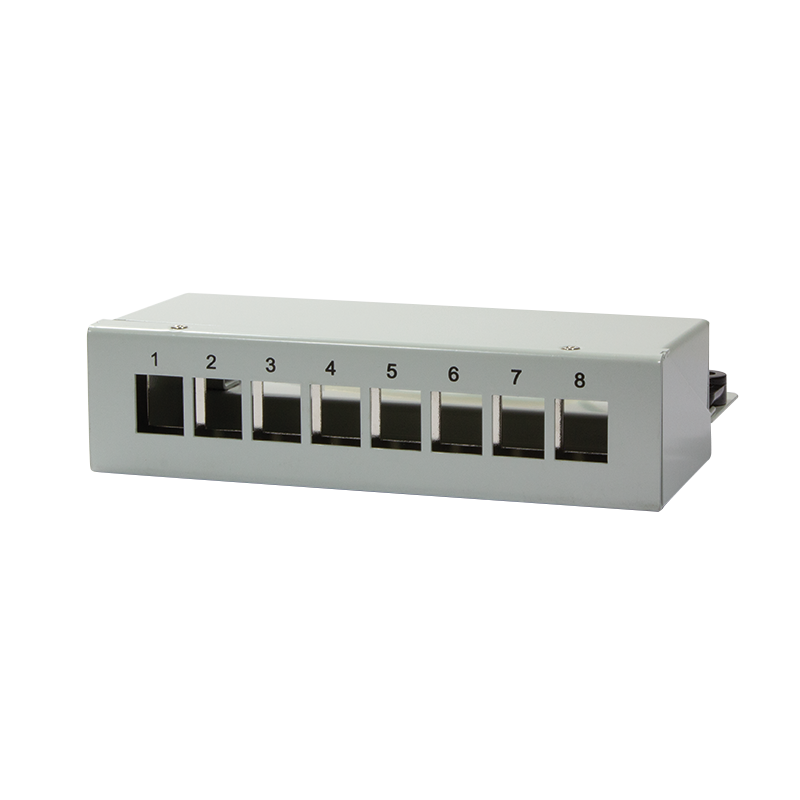 Keystone patch panel box voor 8 keystones