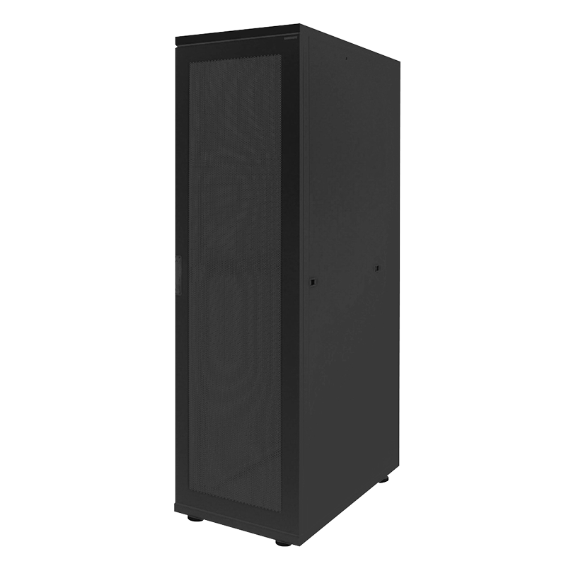 42U serverkast met geperforeerde deuren 800x1000x2055mm (BxDxH) zwart
