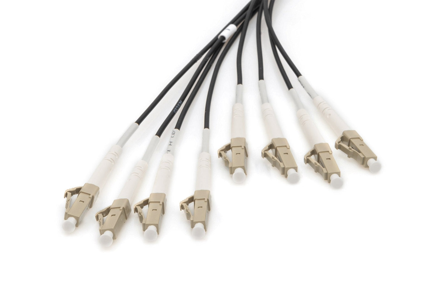 Reeds geassembleerde, 150 M universele breakout glasvezelkabel, multimode OM4, 8 vezels, LC/UPC - LC/UPC