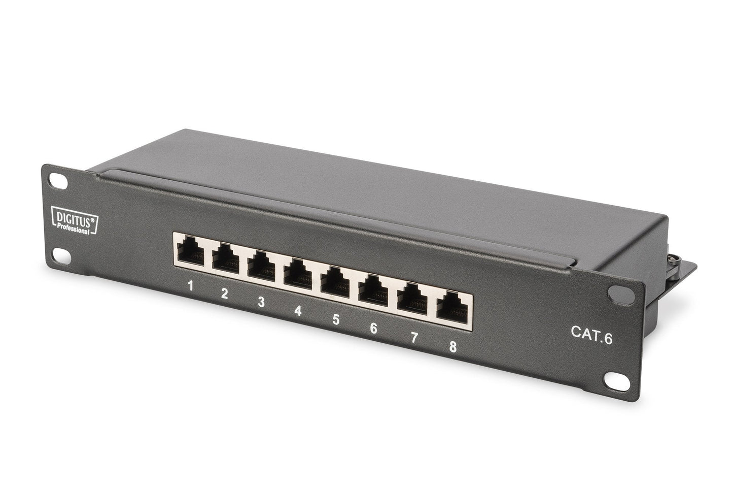 10 inch netwerkbundel, inclusief 6U-kast 330 x 312 x 100 mm, grijze plank, PDU, 8-poorts switch, CAT 6 patchpaneel