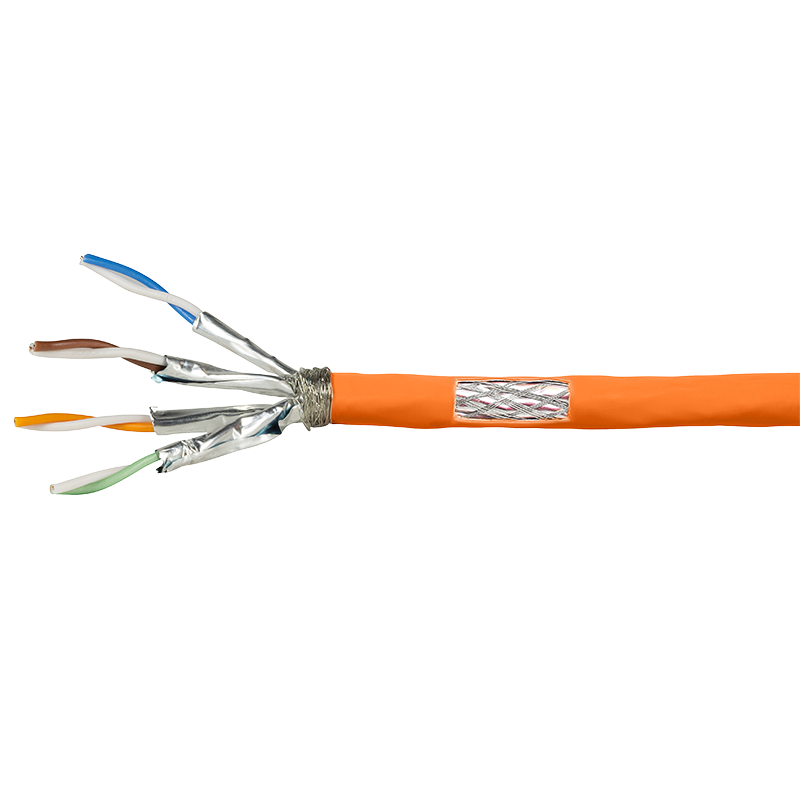 S/FTP CAT7 netwerkkabel stug LSZH FRNC-B 25M 100% koper
