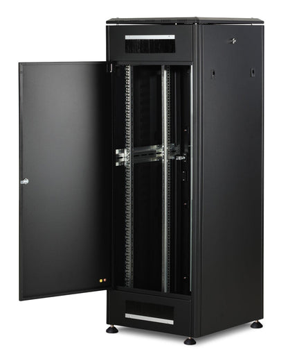 32U Patchkast 600x600x1609 mm (BxDxH) zwart