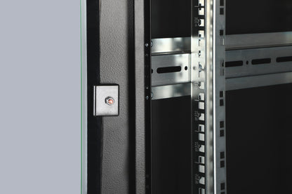 36U Patchkast 600x600x1787 mm (BxDxH) zwart