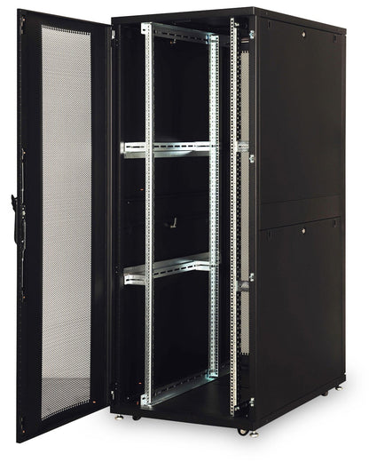 42U serverkast met geperforeerde deuren 800x1200x2050mm (BxDxH) zwart