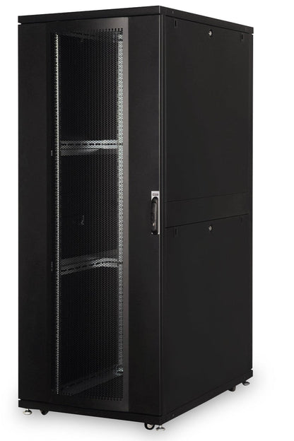 42U serverkast met geperforeerde deuren 800x1200x2050mm (BxDxH) zwart