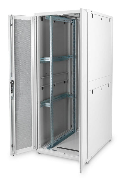 42U serverkast met geperforeerde deuren 800x1000x2050mm (BxDxH) grijs