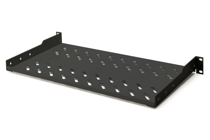 1U legbord 250mm voor kasten vanaf 400mm diepte max. 15 kg zwart