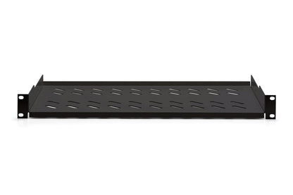1U legbord 250mm voor kasten vanaf 400mm diepte max. 15 kg zwart