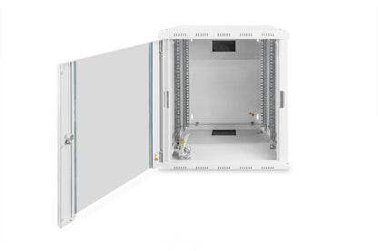12U wandkast, Unique 600x450x643 mm, kleur grijs (RAL 7035)