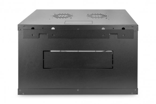 7U wandkast, Dynamic 600x450x389 mm, kleur zwart (RAL 9005)