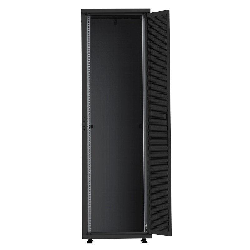 42U serverkast met geperforeerde deuren 800x1000x2055mm (BxDxH) zwart