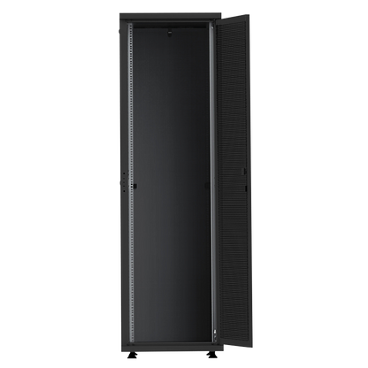 42U serverkast met geperforeerde deuren 800x1000x2055mm (BxDxH) zwart