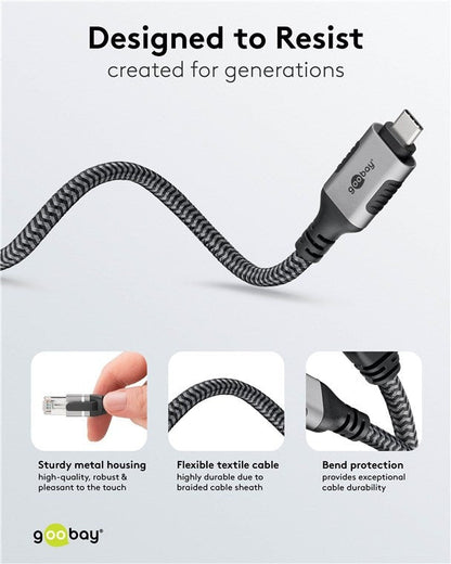USB-C™ 3.1 naar RJ45 Ethernet kabel 2M