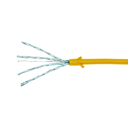 CAT6a U/FTP Ultraflex, 100% koper, geel, 1.5M