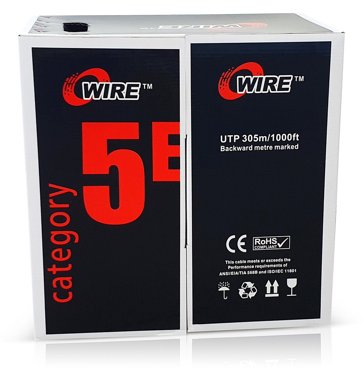UTP CAT5e kabel stug 305M CCA Geel