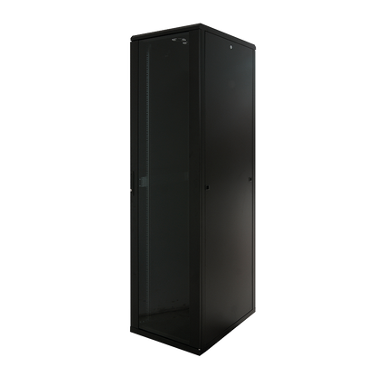 22U serverkast met glazen deur 600x600x1166mm (BxDxH)
