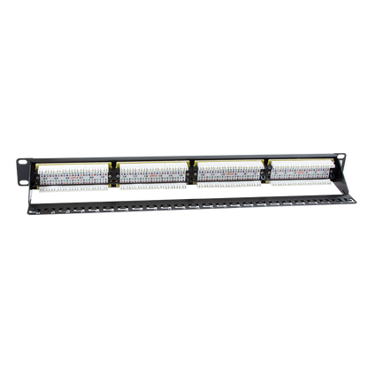 CAT6 24 poorts patchpanel met backbar