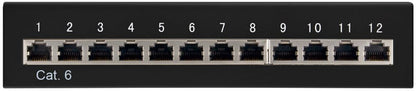 CAT 6 Mini/Desktop Patch Panel 12 Poorts