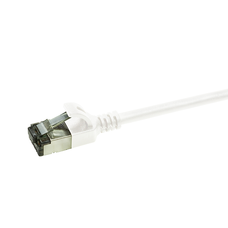 CAT6a U/FTP Ultraflex, 100% koper, wit, 0.3M