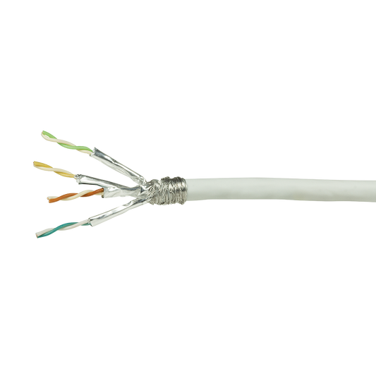 S/FTP CAT7 stug 100M 100% koper wit