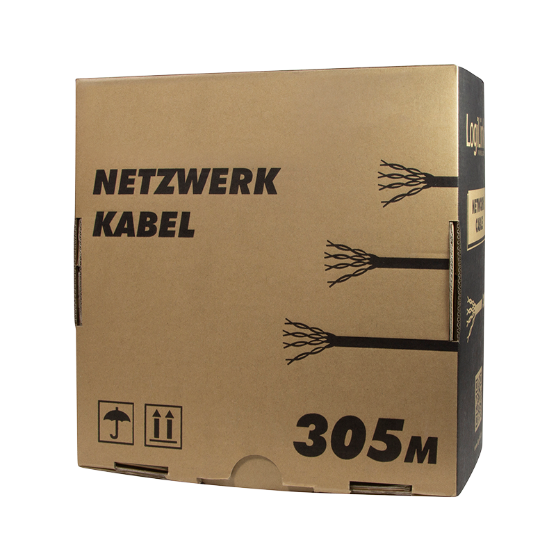S/FTP CAT7 netwerkkabel stug LSZH 305M 100% koper wit