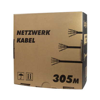 S/FTP CAT7 netwerkkabel stug LSZH 305M 100% koper wit