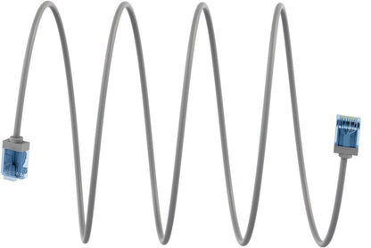 Ultra flexibele 0,5 M CAT 6A-patchkabel, dun, U/UTP, grijs