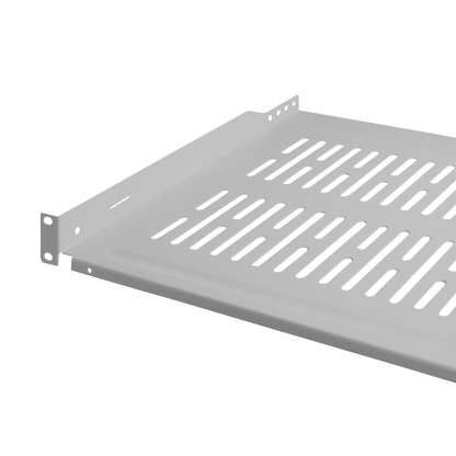 1U legbord voor serverkasten van 450mm diepte grijs