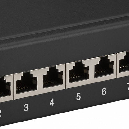 CAT 6a 10 inch patch panel 12 poorts