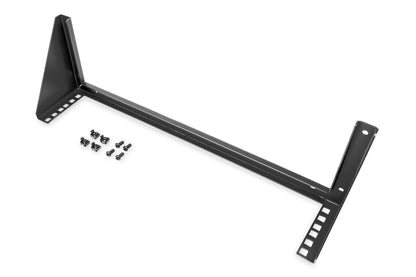 19" verticale muurbeugel 2U zwart